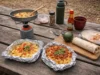Najjednostavniji obroci za kampovanje (bez puno suđa) Campfire meal prep at the picnic table