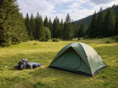 Kako izabrati šator – detaljan vodič za početnike Campsite in the meadow